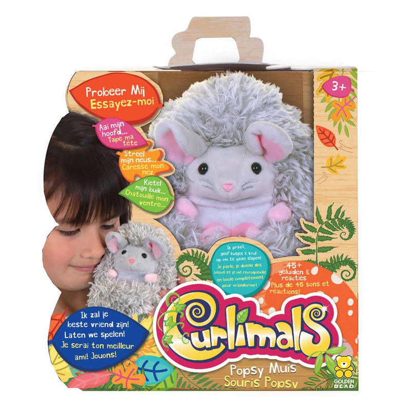 Afbeelding laden in galerijviewer, Spectron Curlimals Popsy the Mouse Interactieve Knuffel
