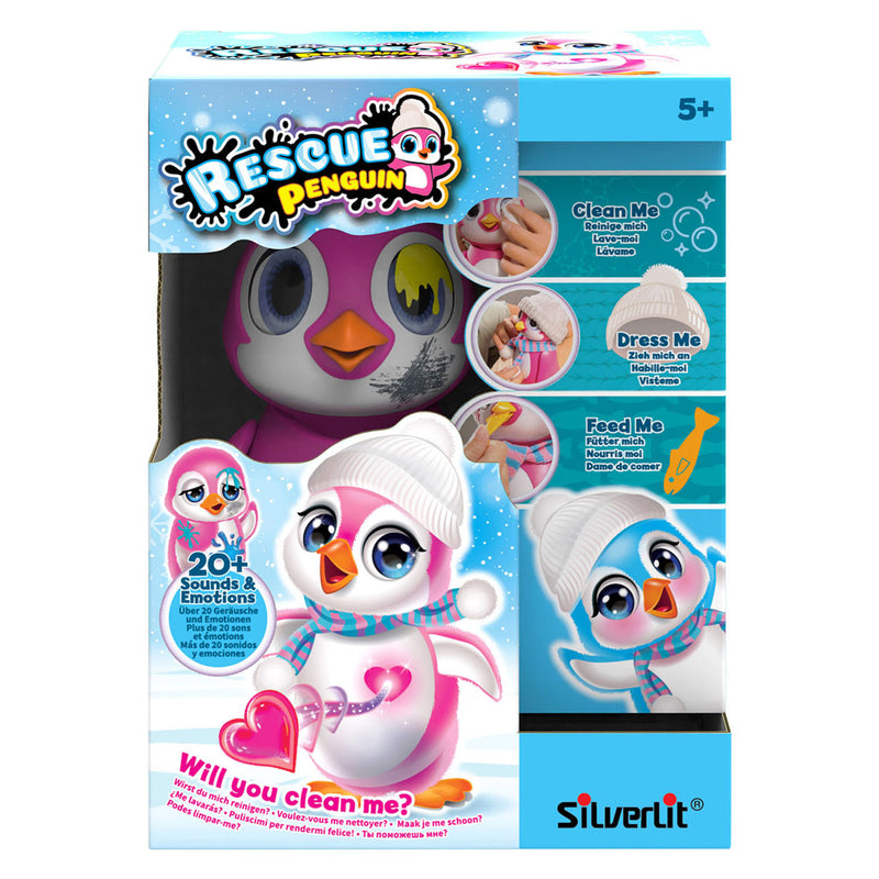 Afbeelding laden in galerijviewer, Silverlit Rescue Interactieve Penguin Roze

