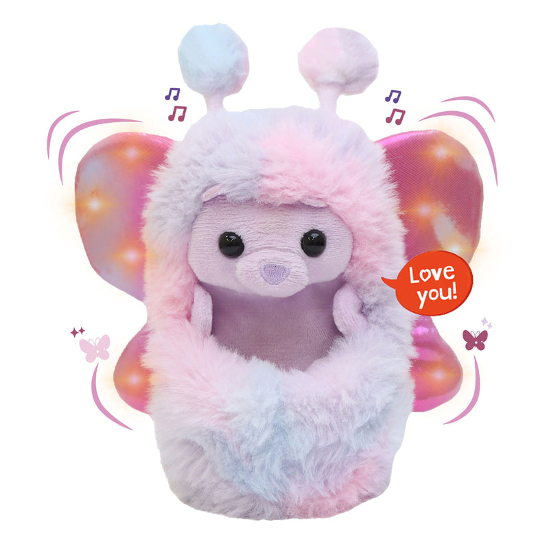 Afbeelding laden in galerijviewer, Curlimals Flutter Wonders Pink Interactieve Knuffel
