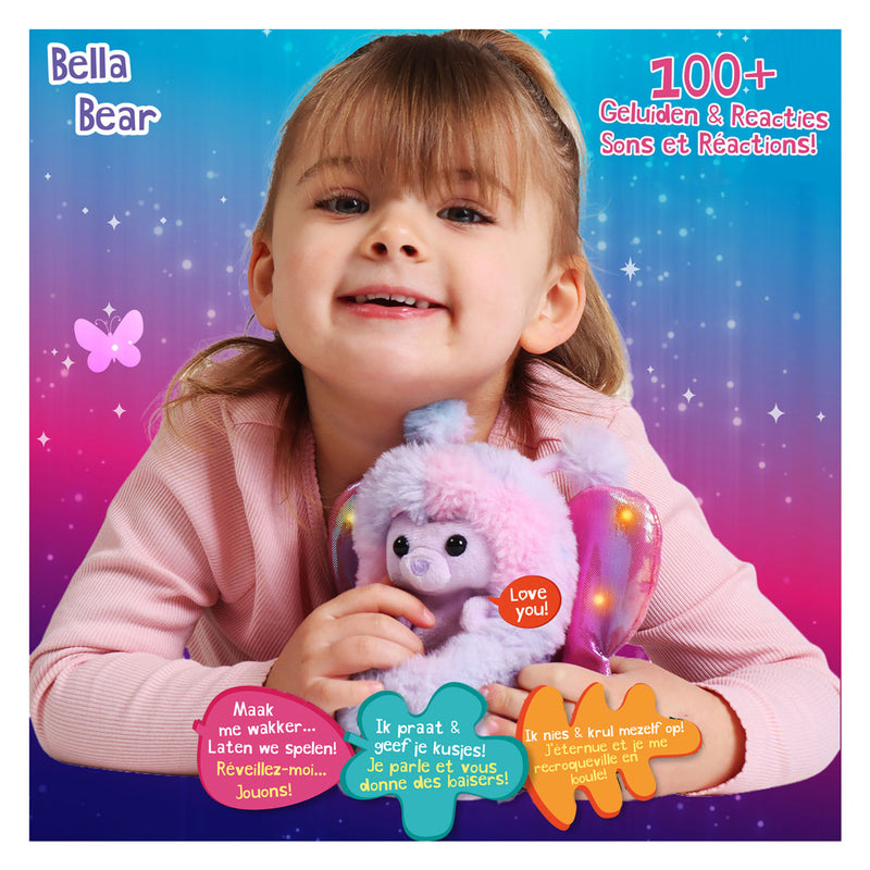 Afbeelding laden in galerijviewer, Curlimals Flutter Wonders Pink Interactieve Knuffel
