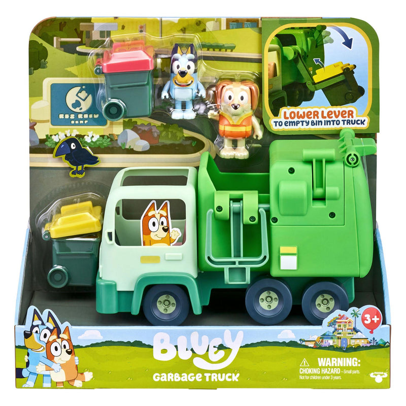 Afbeelding laden in galerijviewer, Moose toys bluey vuilniswagen met speelfiguren
