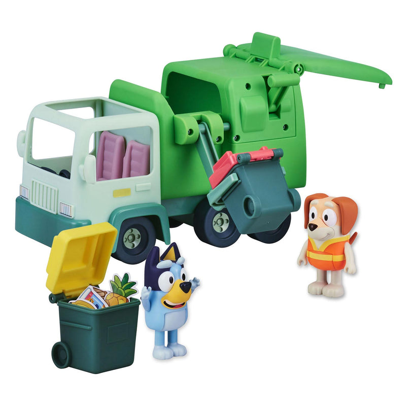 Afbeelding laden in galerijviewer, Moose toys bluey vuilniswagen met speelfiguren
