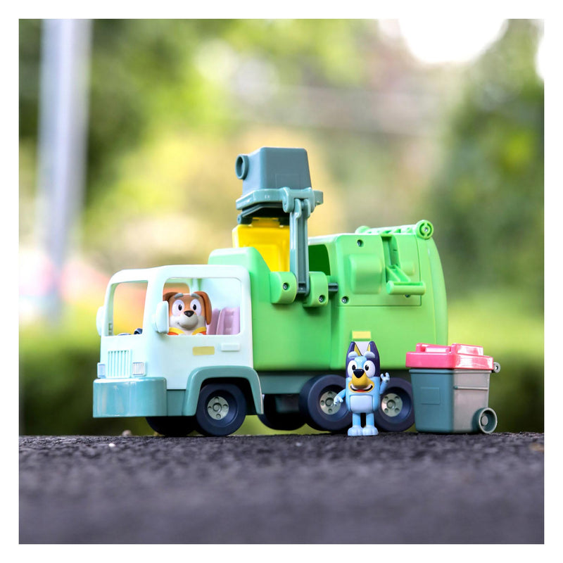 Afbeelding laden in galerijviewer, Moose toys bluey vuilniswagen met speelfiguren
