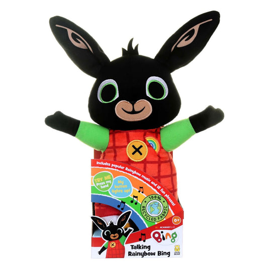 Bing pratende rainbow knuffel