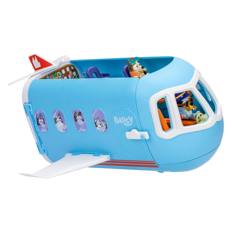 Afbeelding laden in galerijviewer, Moose bluey 3in1 vliegtuig met 2 speelfiguren
