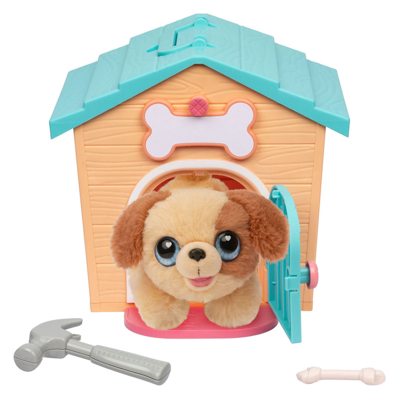 Afbeelding laden in galerijviewer, Moose toys verrassingspuppy knuffel in hondenhok
