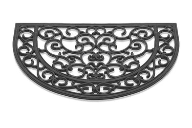Hq deurmat antiek halfrond rubber 40x60cm