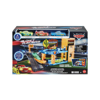 Afbeelding laden in galerijviewer, Disney cars garage glow racers met 3 auto's
