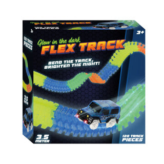 Afbeelding laden in galerijviewer, Racebaan glow track 120 delig 3,5 meter | 2 stuks
