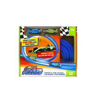 Afbeelding laden in galerijviewer, Rapid wheels racebaan - 4 meter - blauw - flexibel ontwerp
