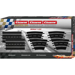 Afbeelding laden in galerijviewer, Carrera extension set (2 straights, 4 curves 1 30°)
