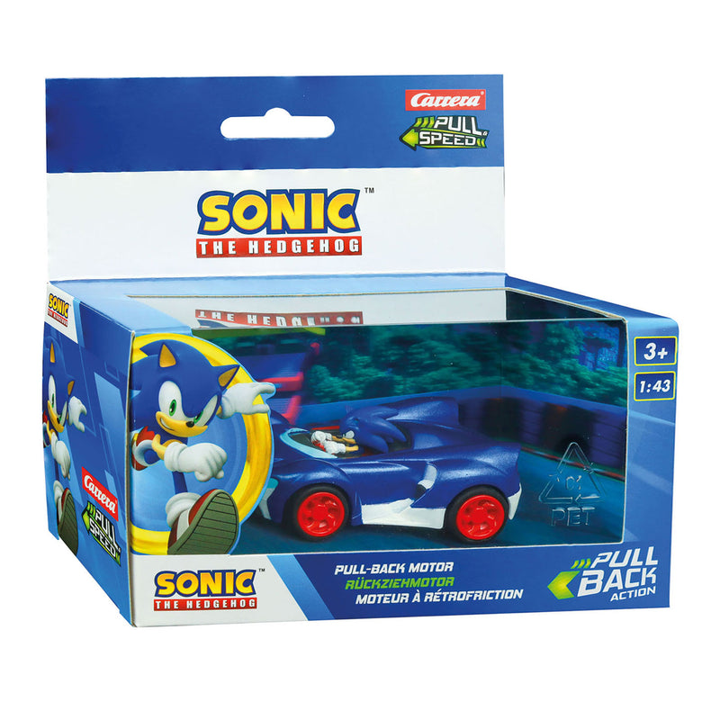 Afbeelding laden in galerijviewer, Carrera pull back auto team sonic racing - sonic speed star
