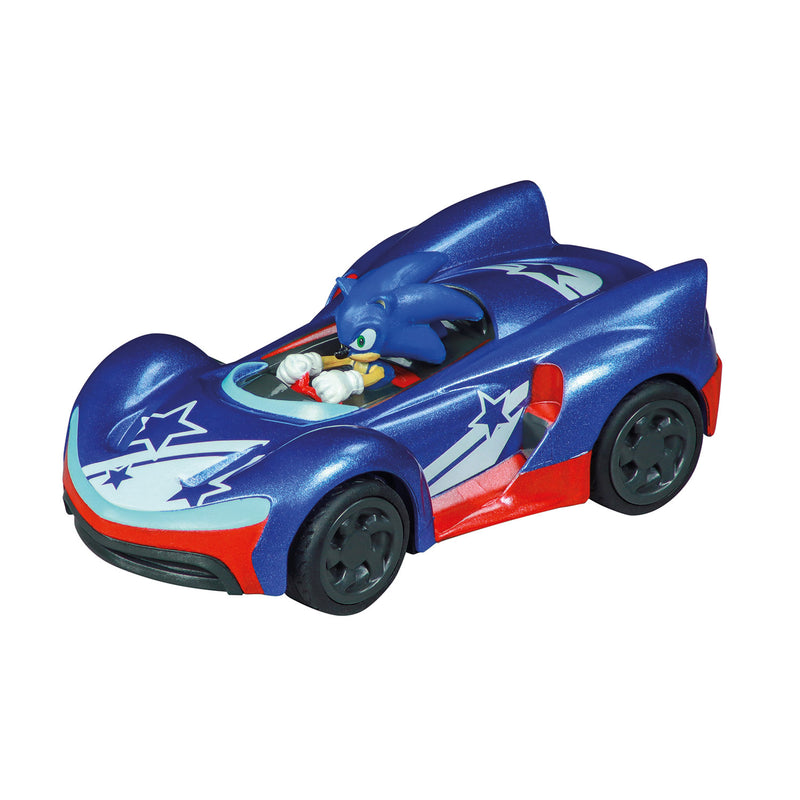 Afbeelding laden in galerijviewer, Carrera pull back auto team sonic racing - blauw
