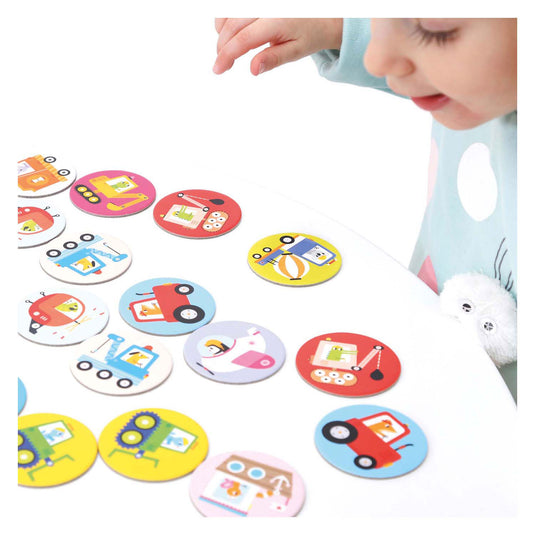 Banana panda - on-the-go memory spel voertuigen - 30dlg.