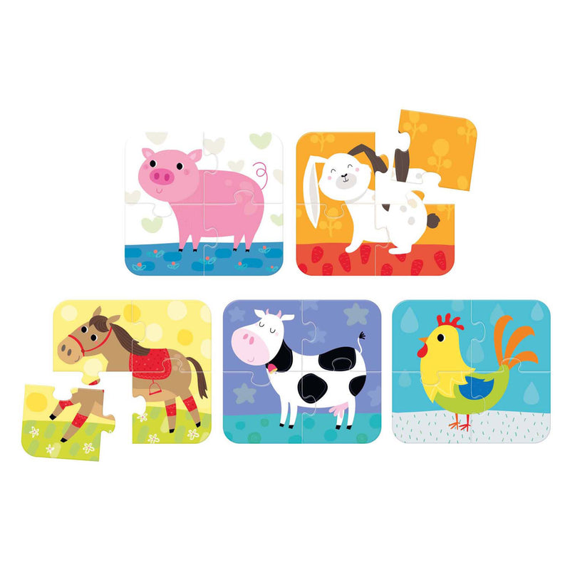 Afbeelding laden in galerijviewer, Banana panda - on-the-go puzzel dieren - 5 puzzelthes
