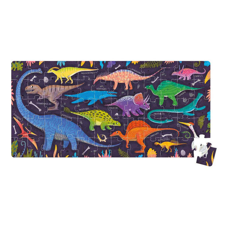 Afbeelding laden in galerijviewer, Banana panda - ik hou van dinosaurussen puzzel - 60st.
