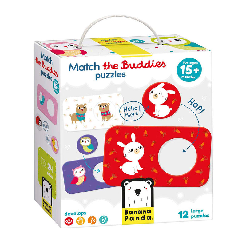 Afbeelding laden in galerijviewer, Banana panda - zoek dezelfde vriendjes puzzels - 12st.
