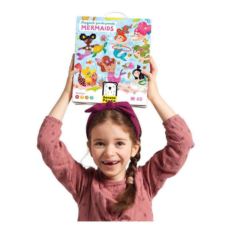 Afbeelding laden in galerijviewer, Banana panda - magical jumbo puzzel zeemeerminnen - 60st.
