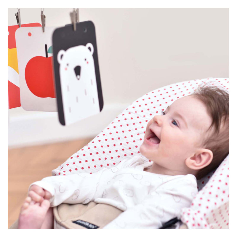 Afbeelding laden in galerijviewer, Banana panda - hoog contrast babyset
