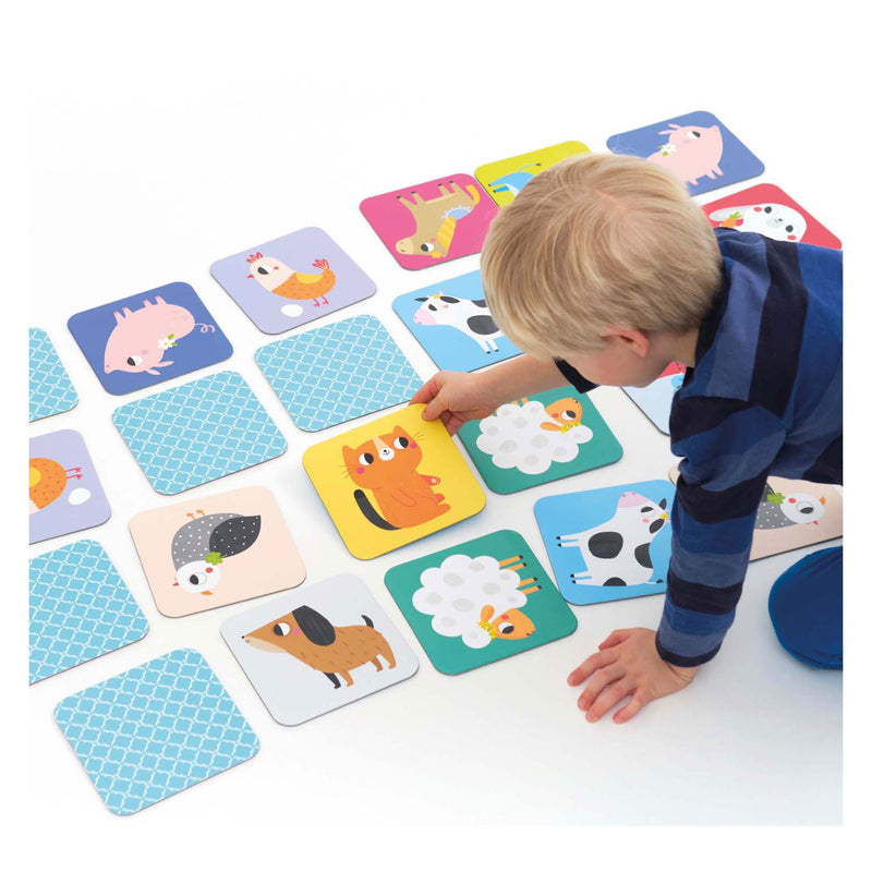 Afbeelding laden in galerijviewer, Banana panda - groot memo spel boerderijdieren - 24st. xxl
