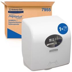 Rolhanddoekdispenser aquarius slimroll wit