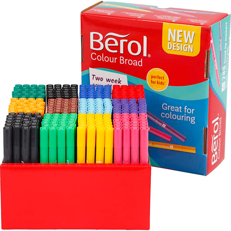 Afbeelding laden in galerijviewer, Https: www.cchobby.nl berol-stift-lijndikte-1-1-7-mm-diverse-kleuren-288-stuk-1-doos
