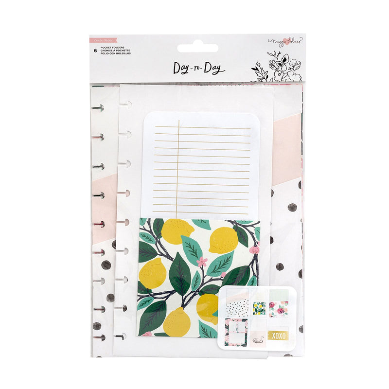 Afbeelding laden in galerijviewer, Crate paper • day-to-day disc planner pocket folders gold foil
