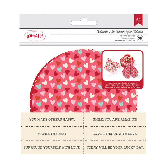 American crafts • valentines fortune cookie kit x38