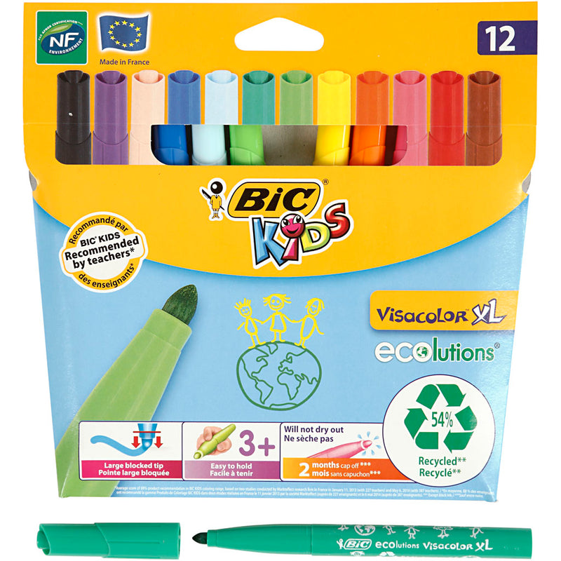 Afbeelding laden in galerijviewer, Bic kids visacolor xl ecolutions, 12st.
