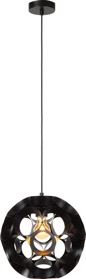 Lucide hannelore - hanglamp - ø 30 cm - 1xe27 - zwart