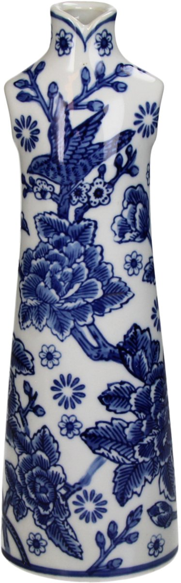Hd collection vaas jurk porselein 10x8x31cm