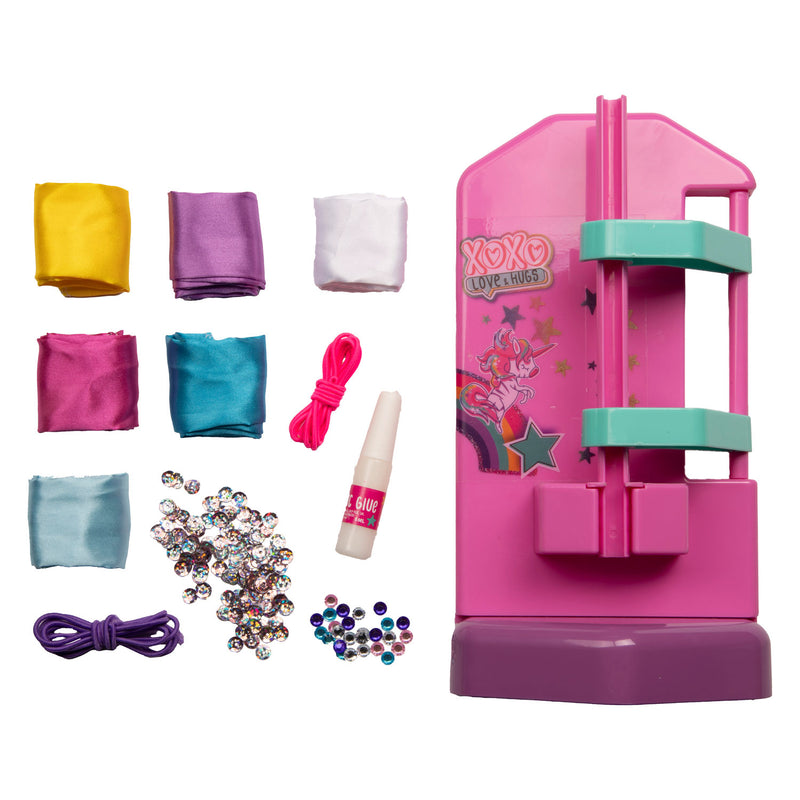 Afbeelding laden in galerijviewer, Love Hugs XO XO Scrunchie Haar Elastiek Maker
