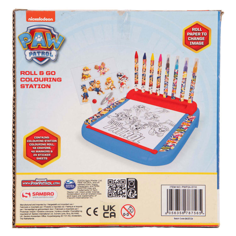 Afbeelding laden in galerijviewer, Sambro paw patrol tekenbord met rol kleurset, 12dlg.
