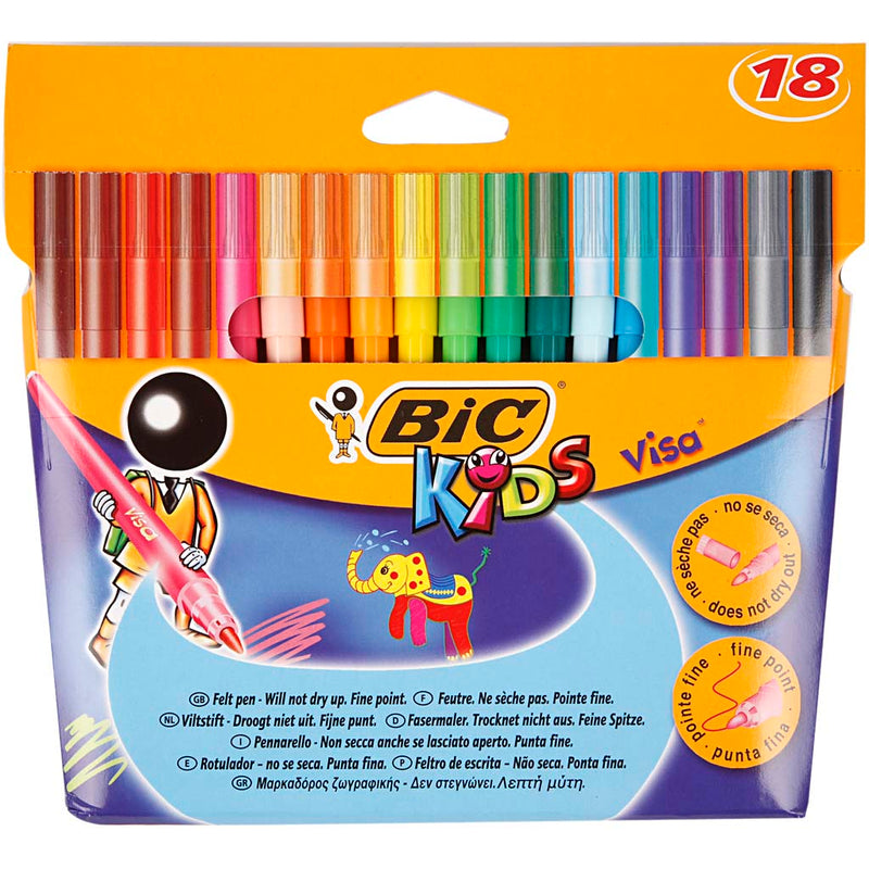 Afbeelding laden in galerijviewer, Https: www.cchobby.nl bic-visa-fijne-kleurstiften-lijndikte-1-6-mm-diverse-kleuren-18-stuk-1-doos
