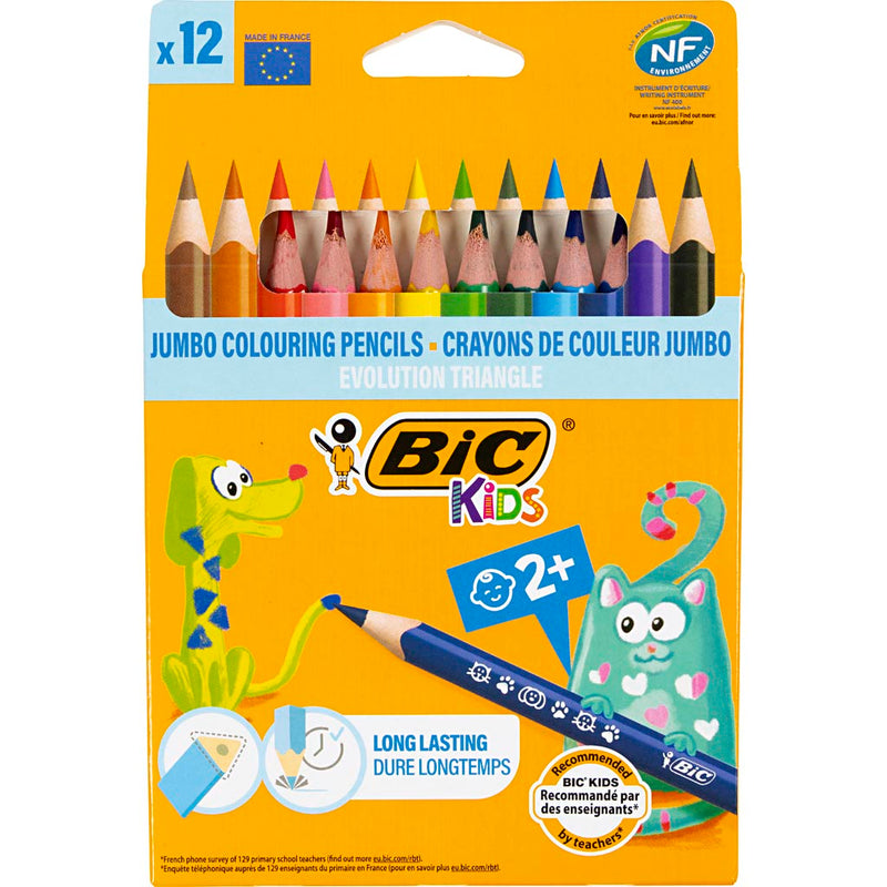 Afbeelding laden in galerijviewer, Bic https: www.cchobby.nl -evolution-kleurpotloden-l-14-cm-vulling-5-mm-diverse-kleuren-12-stuk-1-doos
