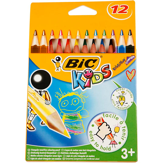 Bic https: www.cchobby.nl -evolution-kleurpotloden-l-14-cm-vulling-5-mm-diverse-kleuren-12-stuk-1-doos
