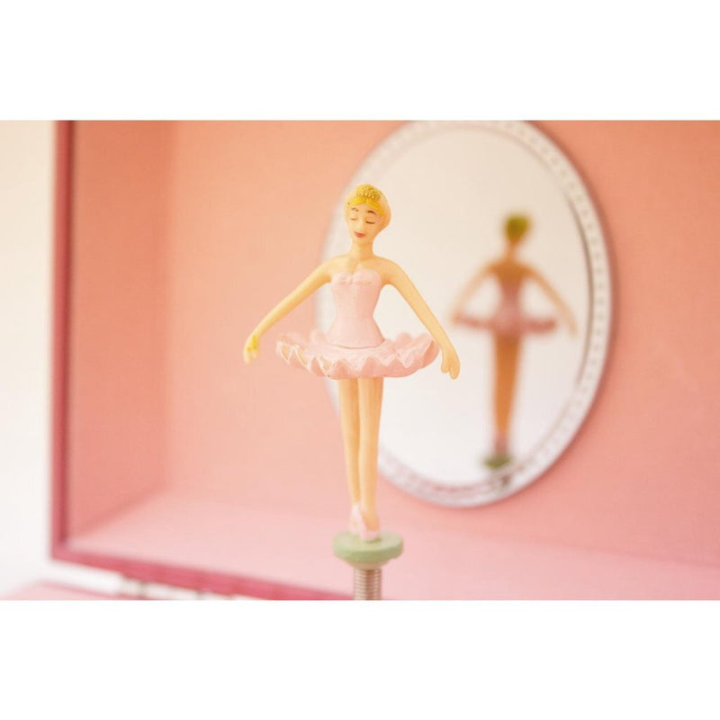 Afbeelding laden in galerijviewer, Ulysse sieradendoosje met muziek met ballerina parasol roze

