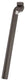 Ergotec zadelpen vast patent 27,2 x 350 mm aluminium zwart