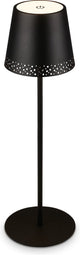 Briloner b.k.licht kiki - tafellamp oplaadbaar - snoerloze lamp - dimbaar - voor buiten en binnen - usb-c - in hoogte verstelbaar - ø12cm - zwart