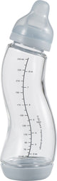Difrax babyfles natural glas - 250 ml - lichtblauw - 1 stuk - s-fles - anti koliek