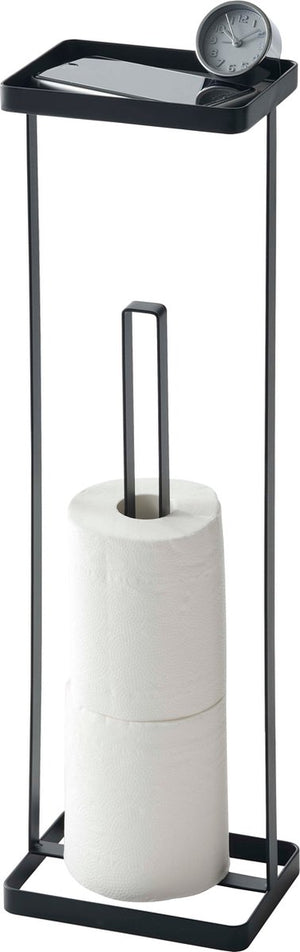 Yamazaki open wc rolhouder - tower - zwart