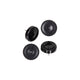 Mack 1066770 - stoelglijder nagel kunststof zwart ø 28 mm 4 st pcs | 6 stuks