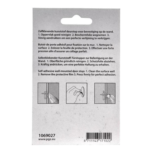Mack 1069027 - deurstop zelfklevend wit ø 40 mm 6 st pcs | 6 stuks