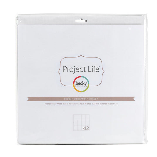 Project life • page protectors design f 12pcs