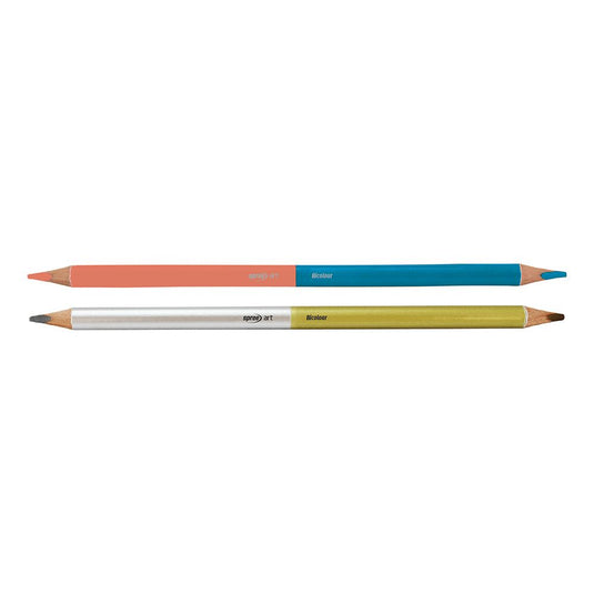 Potlood 12x2 kleuren. driehoekig. 3 mm g | 2 stuks