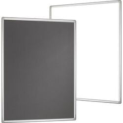 Multiboard franken pro whiteboard, prikbord grijs wit
