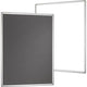 Multiboard franken pro whiteboard, prikbord grijs wit
