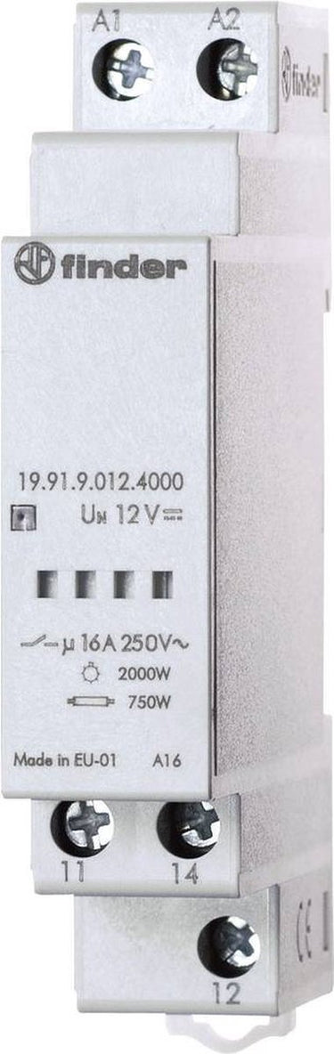 Finder 19.91.9.012.4000 uitgangsmodule voor schemerschakelaar 1 stuk(s) voedingsspanning (num):12 v dc 1x wisselcontact