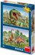 Dinotoys dino puzzel - battle of the dinos - 2 x 48 stukjes