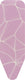 Brabantia strijkplankhoes b - 124 x 38 cm - complete set - lilac waves
